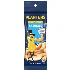 Planters Salted Cashews #029000017955 1.5oz