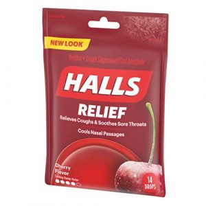 Halls Cough & Throat Relief Cherry Flavor (14 drops)