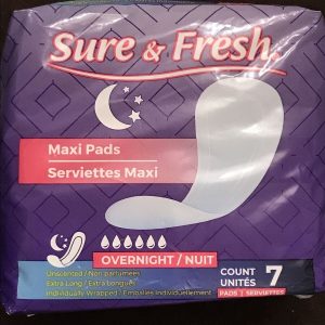 Sure & Fresh Maxi Pads 7 count