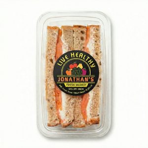 Lox Cream Cheese Sandwich on Sliced Bread