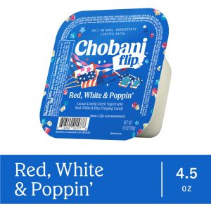 Chobani Flip Red, White & Poppin 4.5oz