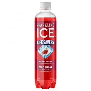 Sparkling Ice Life Savers Wild Cherry Zero Sugar 17oz