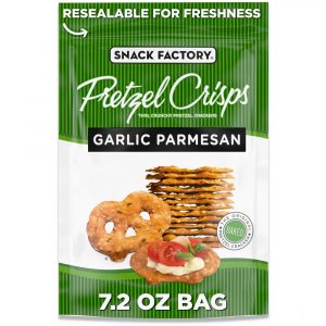 Snack Factory Pretzel Crisps Garlic Parmesan 7.2oz
