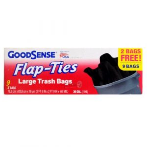 Goodsense Large Trash Bags - 9 Bags 30Gal
