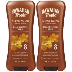 Hawaiian Tropical - Lotion 8oz Island Tanning Cocoa Butter 8SPF