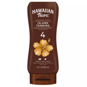 Hawaiian Tropical - Lotion 8oz Island Tanning Cocoa Butter 4SPF