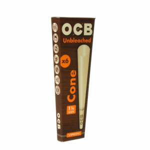 OCB Unbleached Cone x6 1 1/4