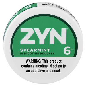 Zyn nicotine pouches Spearmint 6mg