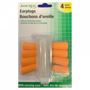 Assured Earplugs 4 Pairs