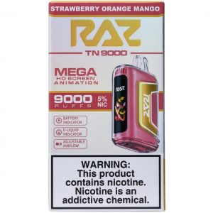 Raz Strawberry Orange Mango 9000 Puffs