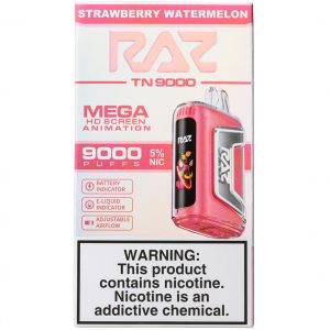 Raz Strawberry Watermelon 5% Nic 9000 Puffs
