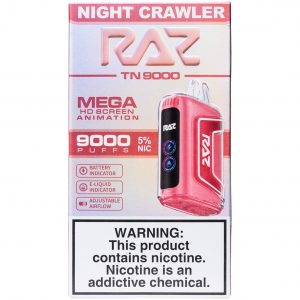 Raz Night Crawler 5% Nic 9000 Puffs