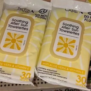 Personal Care Soothing After Sun Towels 30 Count