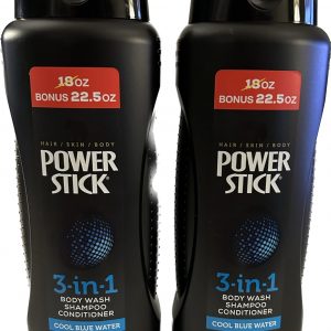 Power Stick 3 In 1 Shampoo Conditioner Body Wash 22.5oz