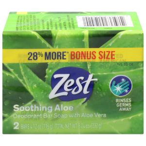 Zest 2 Pac Soap Bar 4.12oz