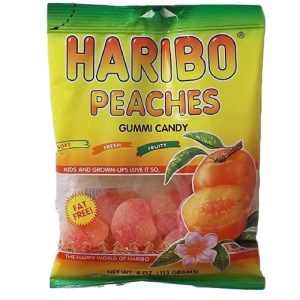 Haribo Gummi Peaches 4oz