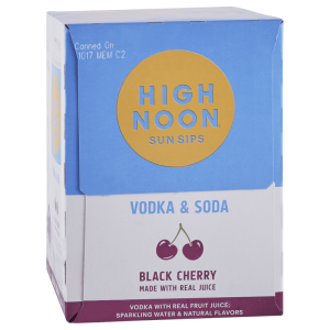 High Noon Vodka Seltzer Black Cherry Single 12oz