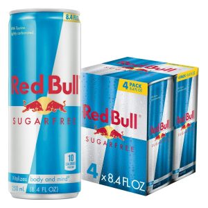 Redbull Energy Drink 8.4oz Sugar Free 4 Pack