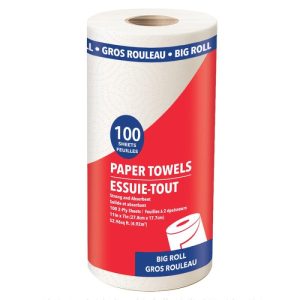 Big Roll Paper Towels Gros Rouleau 100 Sheets