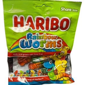 Haribo Gummi Rainbow Worms 4oz