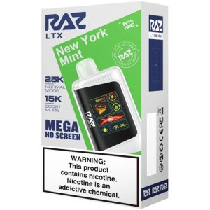 Raz 5% Nicotine 25K New York Mint 15K